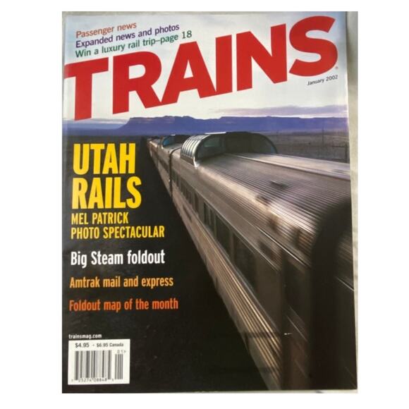 Vtg Lot 3 Trains Jan Feb Mar 2002 Magazine Amtrak Freight Railroad Collect Steam - Picture 3 of 9